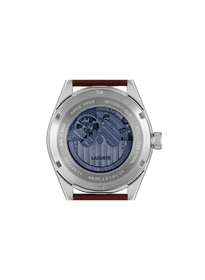 LACOSTE  Boston Analogue Automatic Watch with Leather Strap - 2011377 for Men | Best Price UAE
